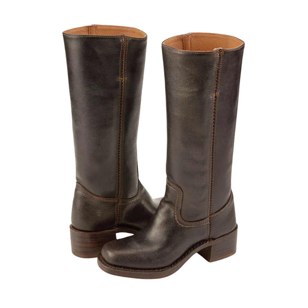 Damen Kniehohe Stiefel - Schlupfstil mit Spitzer Zehenpartie