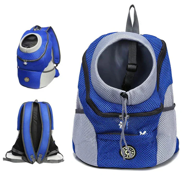 Hundetrage Sport-Rucksack - Einstellbare Passform mit Kopf-Raus-Design