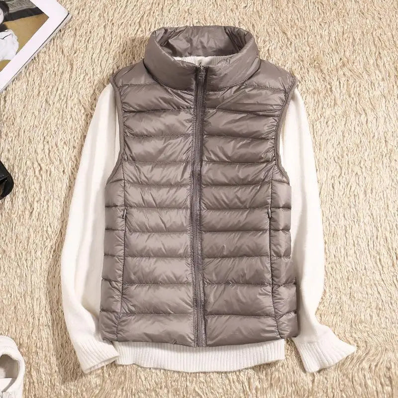 Damen Ultra Leichte Puffer Gilet - Gesteppt & Packbar