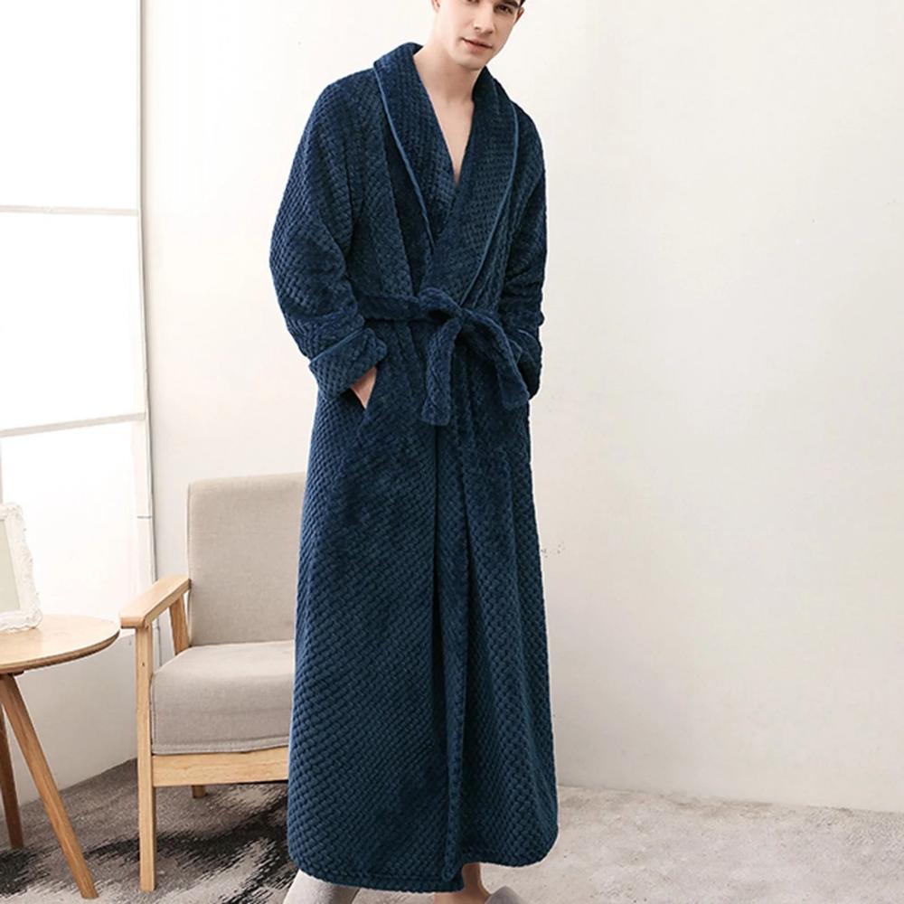 Unisex Langer Bademantel - Schalkragen Loungewear