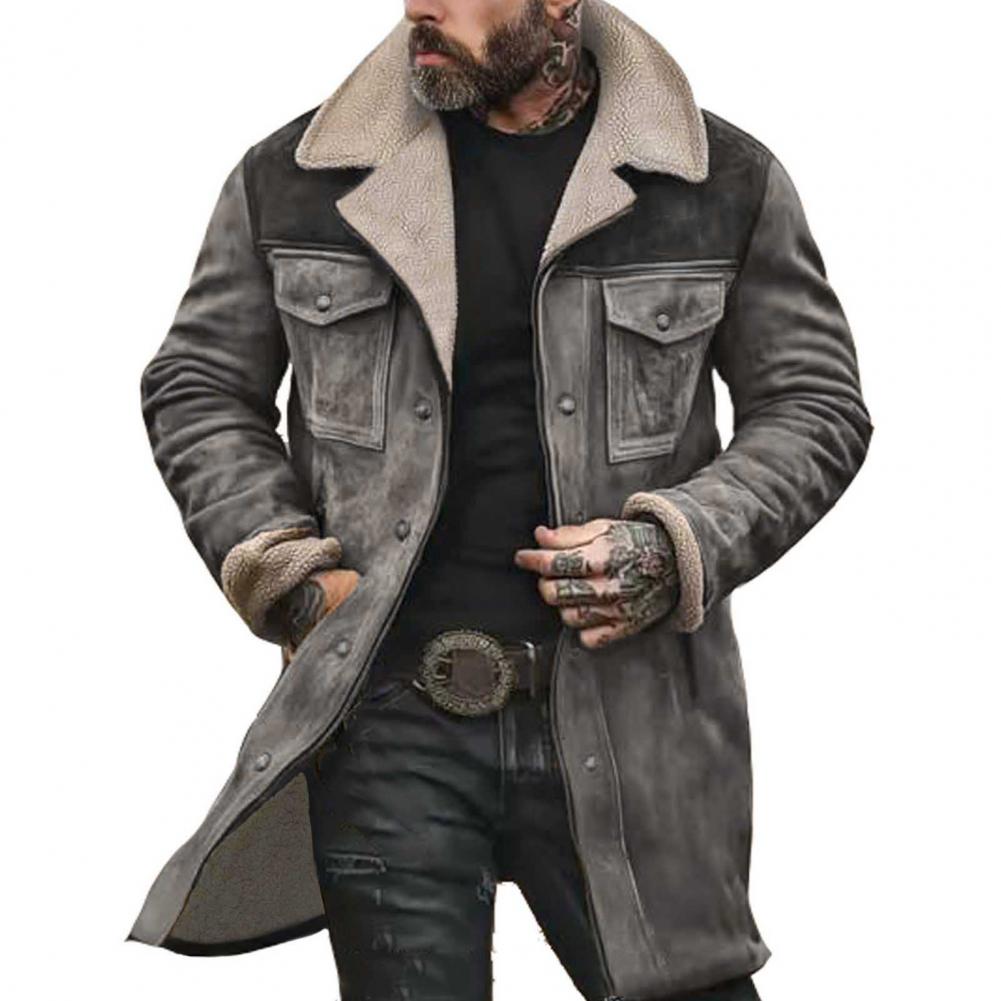 Herren Trenchcoat - Mittellang mit Knopf Taschen