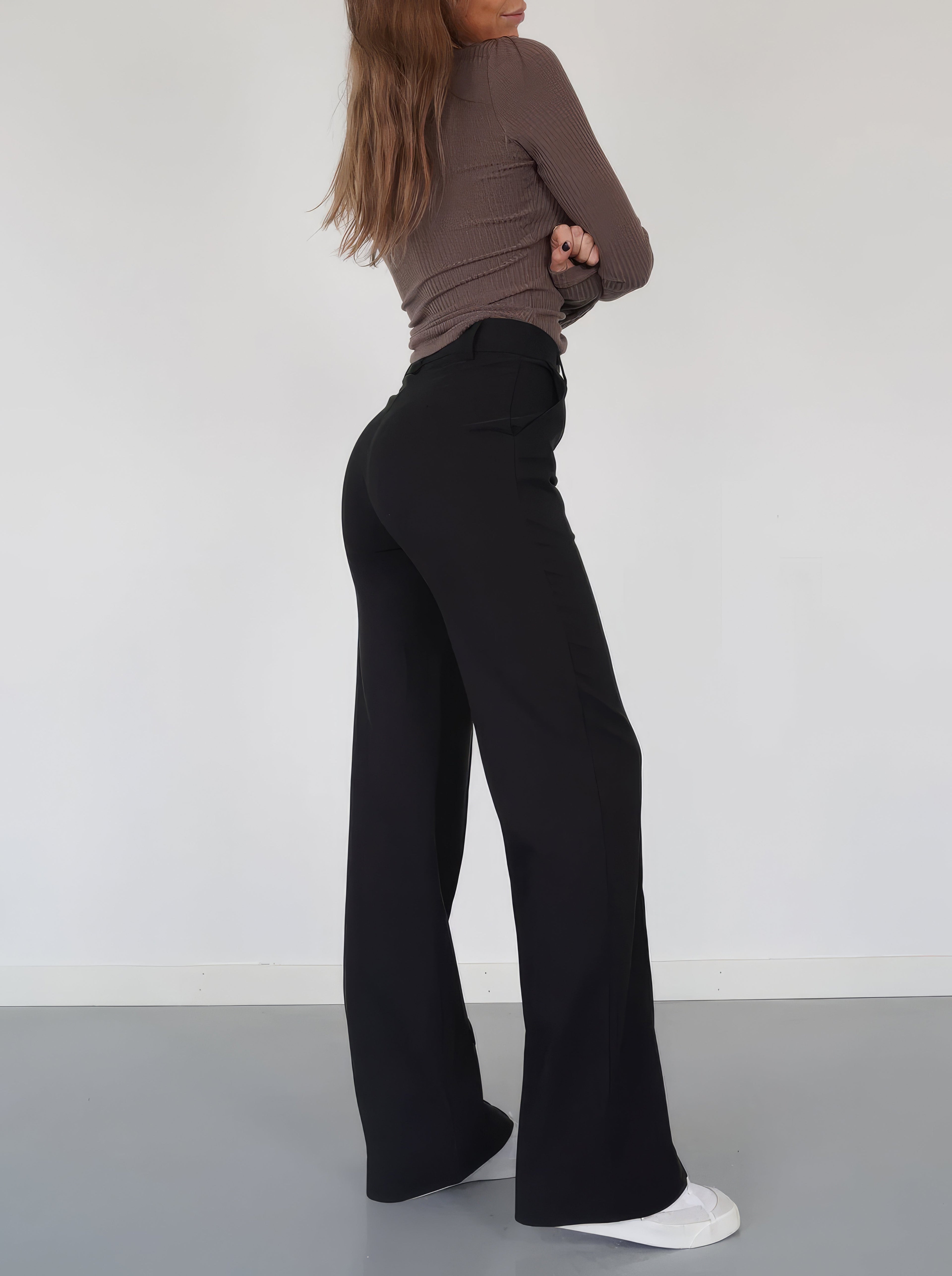 Damen High-Waisted Arbeitshose - Weites Bein Passform