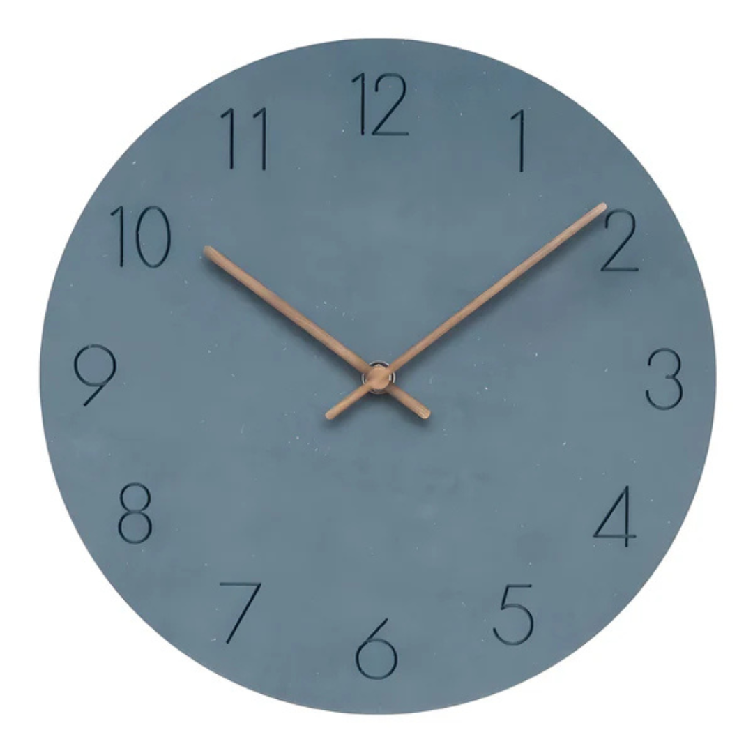 Minimalistische Große Wanduhr - Rund und Geräuschlos