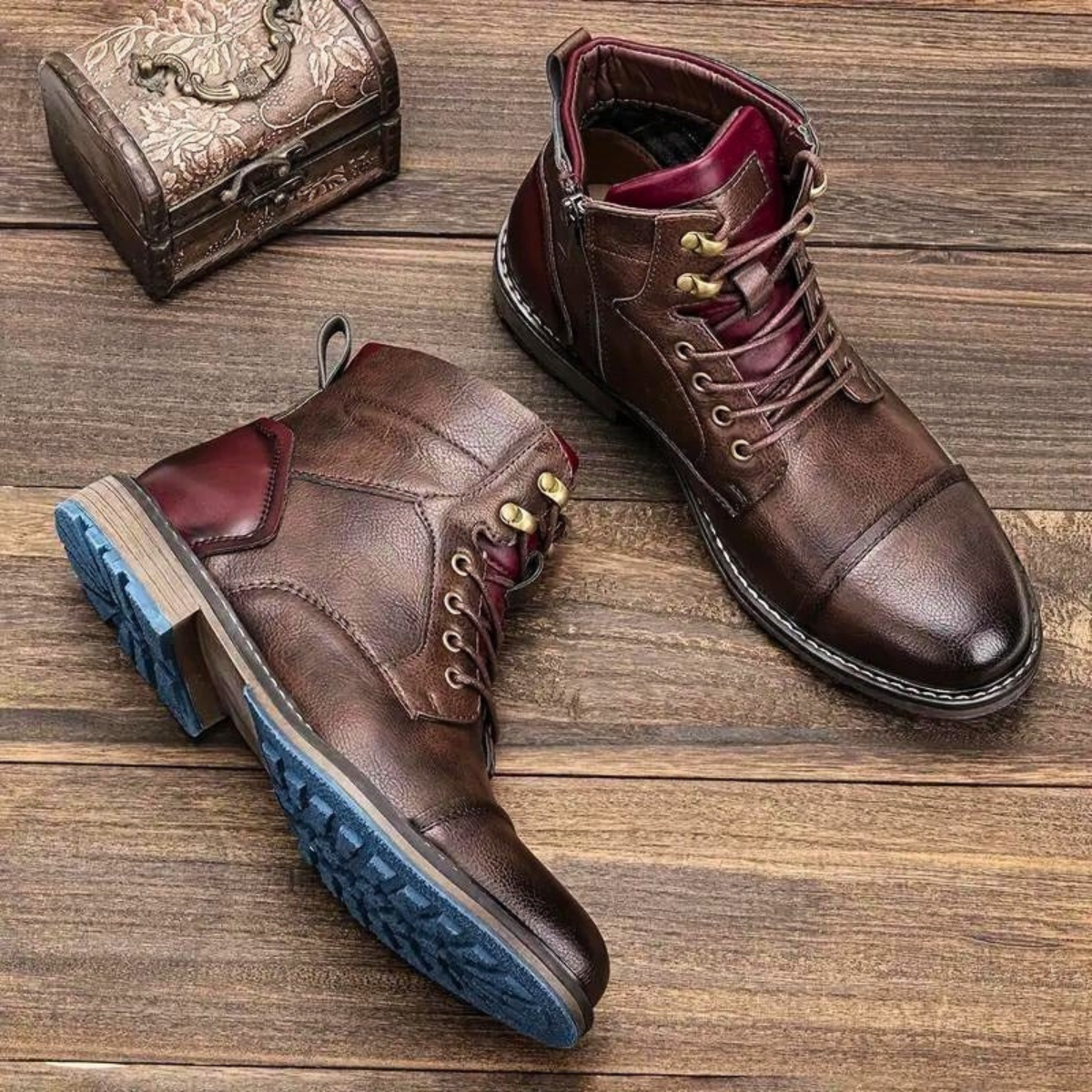 Herren Stiefeletten – Vintage Schnürstiefel