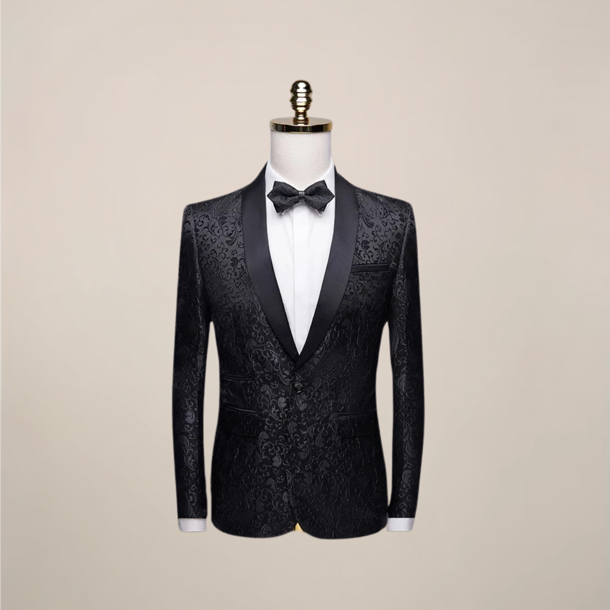 Herren Smoking Blazer - Bestickt & Schmale Passform