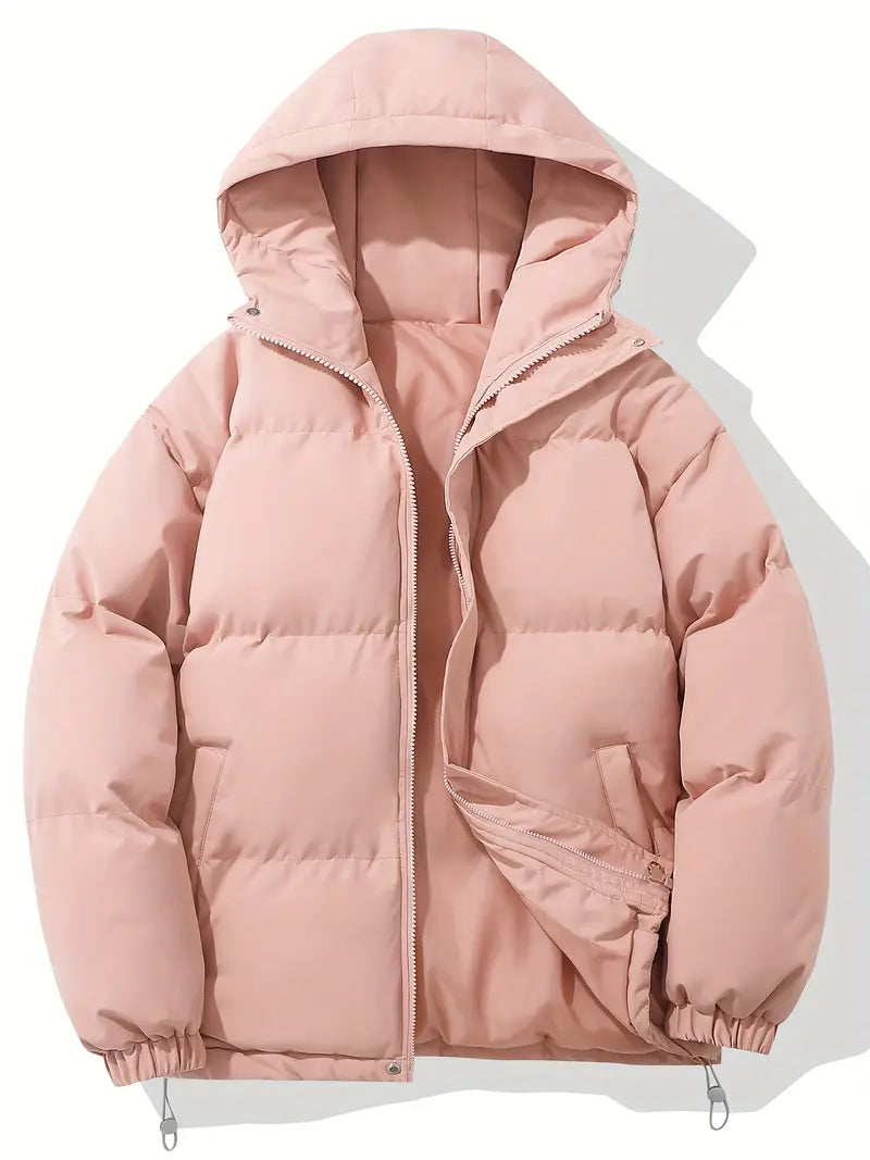 Damen Winter-Pufferjacke - Warme Kapuzen-Oberbekleidung