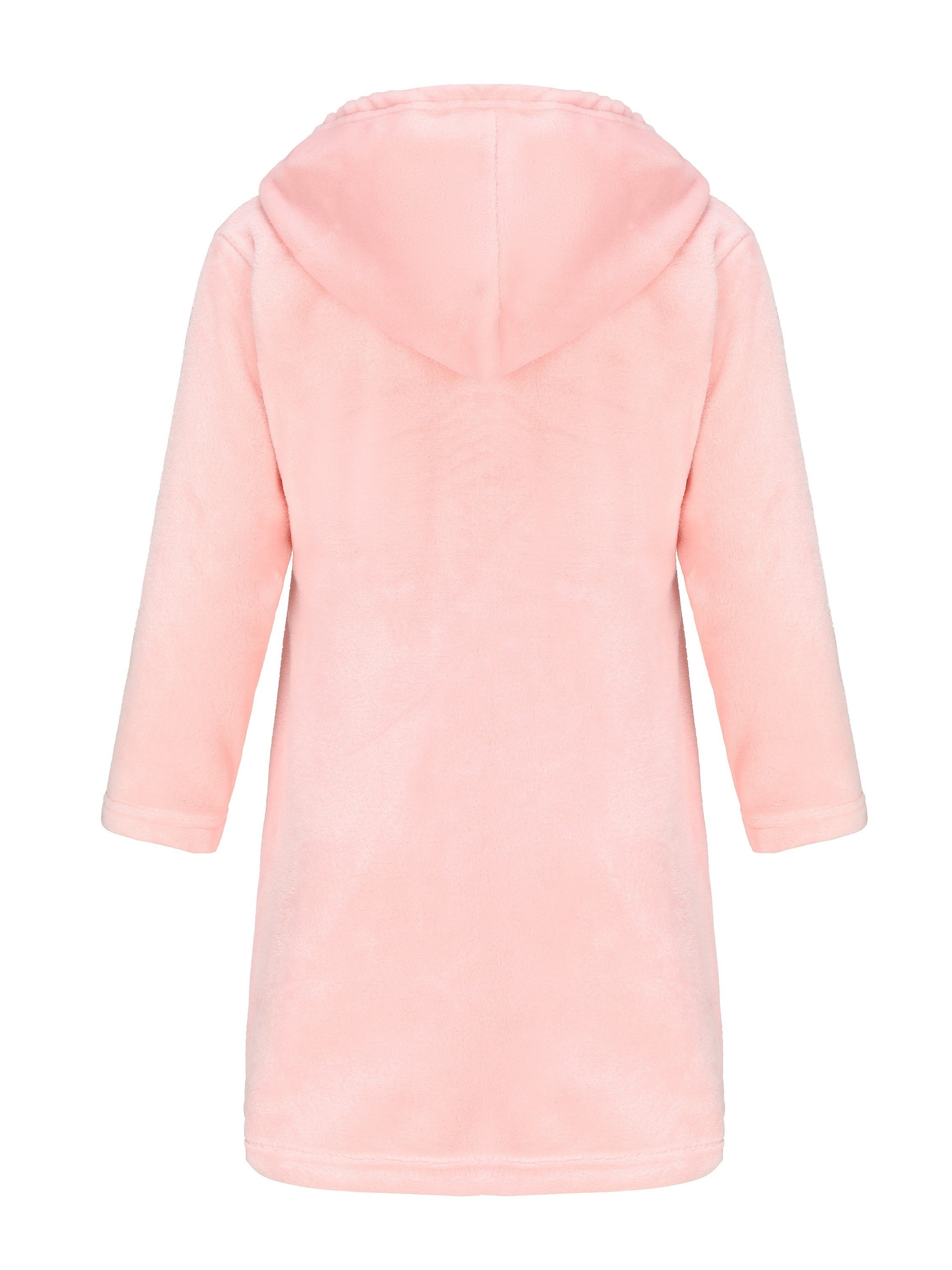 Kinder Weicher Morgenmantel - Kapuzen-Robe mit Gürtel und Taschen