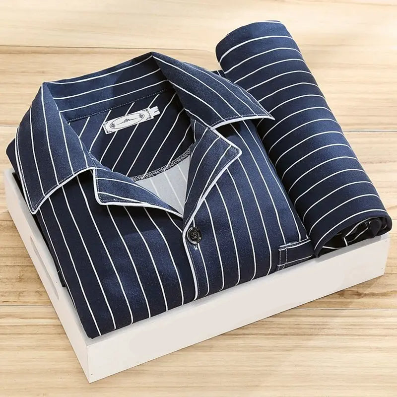 Herren Bedruckter Pyjama Set - Lockere Passform Loungewear