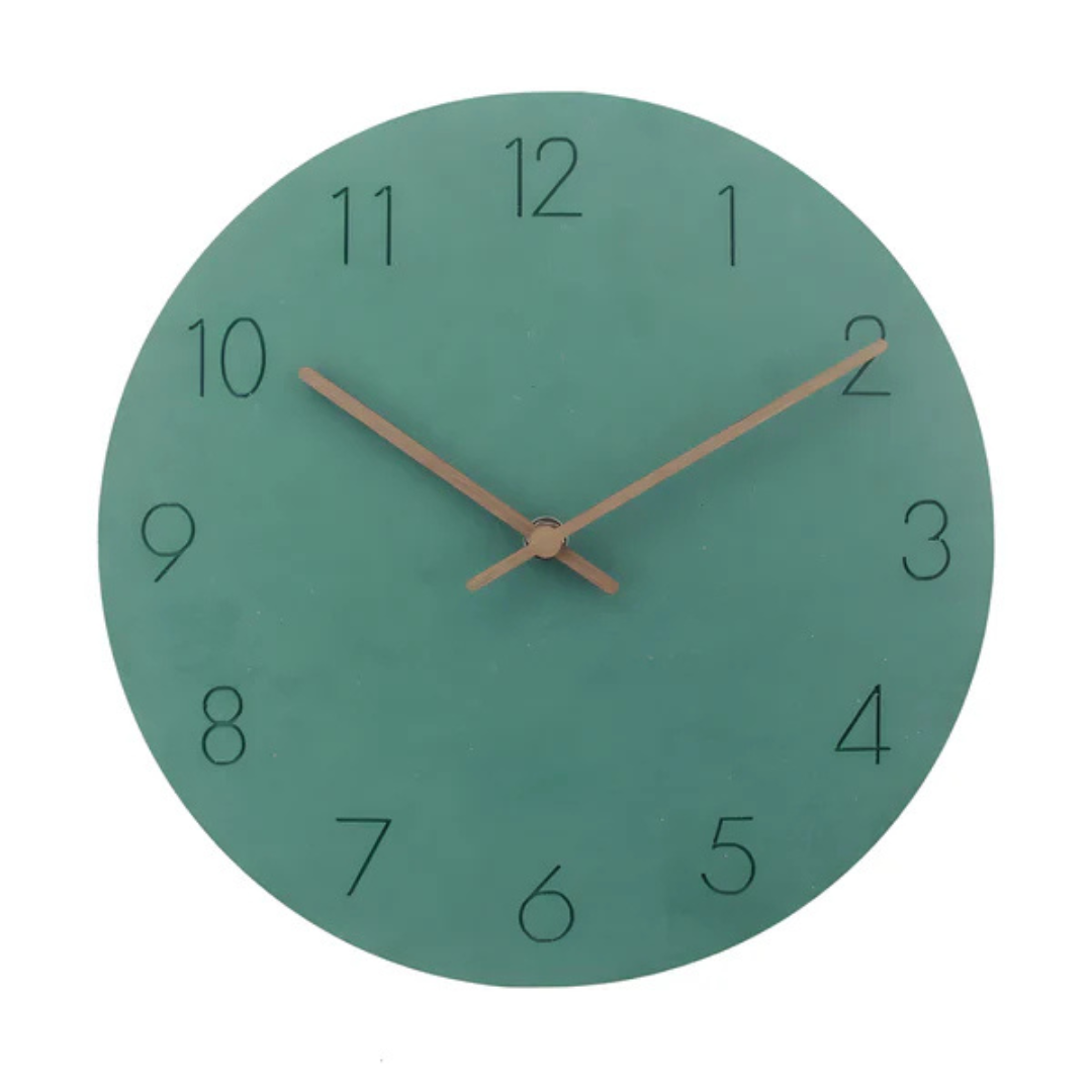 Minimalistische Große Wanduhr - Rund und Geräuschlos