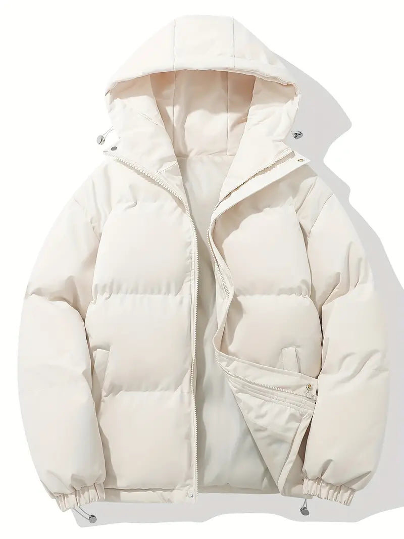 Damen Winter-Pufferjacke - Warme Kapuzen-Oberbekleidung