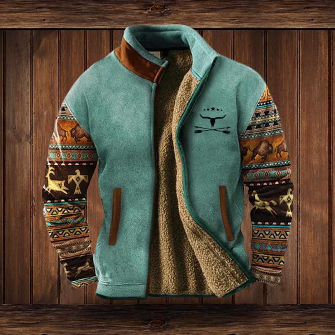Herren Fleece Jacke - Stehkragen mit Weichem Futter