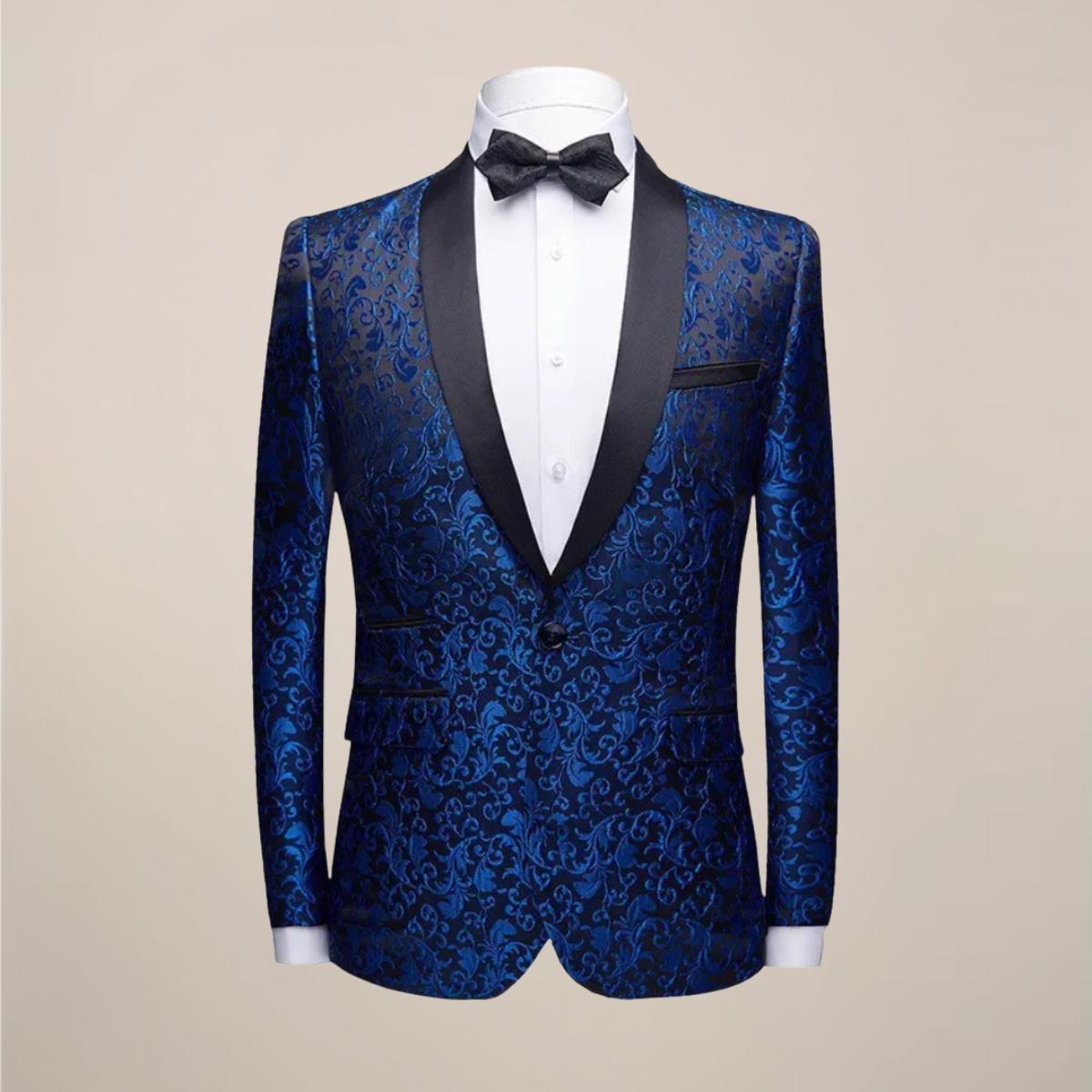 Herren Smoking Blazer - Bestickt & Schmale Passform