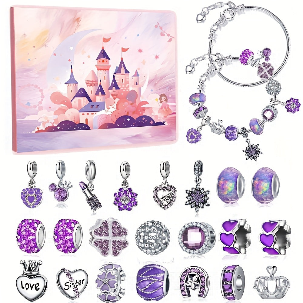 Adventskalender Schmuck Set - 24 Tage DIY Armband & Charms