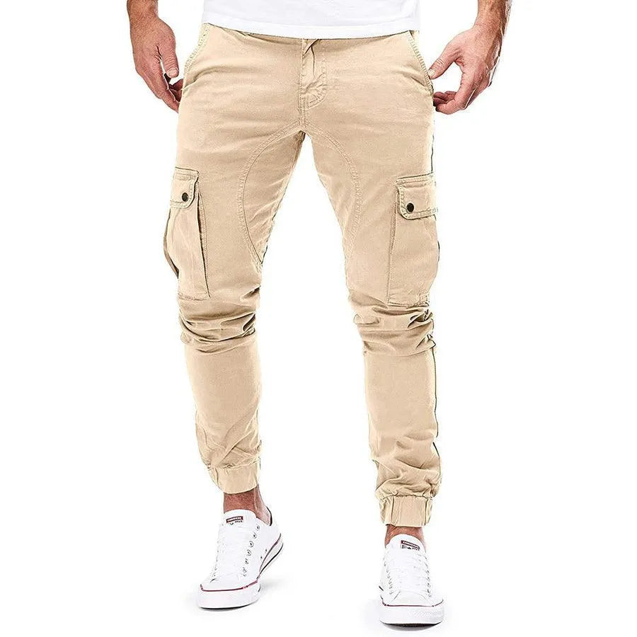 Herren-Kordelzug-Cargohose - Slim-Fit-Jogger-Stil