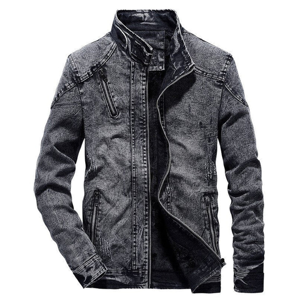 Herren Robuste Jeansjacke - Slim-Fit-Stil