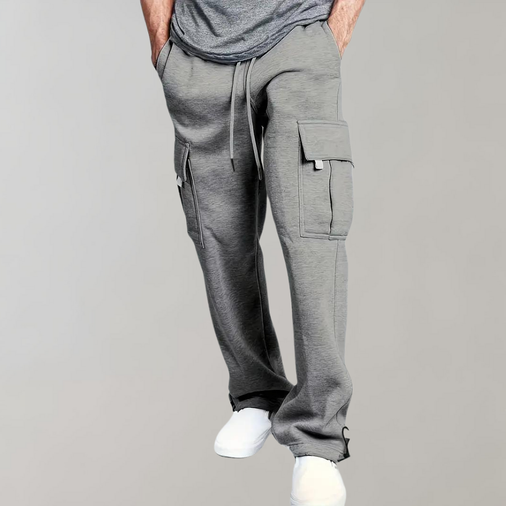 Herren Wide-Leg Cargo Joggers - Entspannte Passform mit Taschen