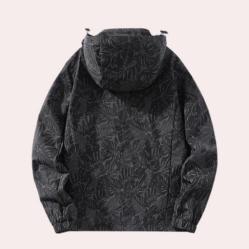 Damen Bedruckte Windbreaker - Abnehmbare Kapuze Design