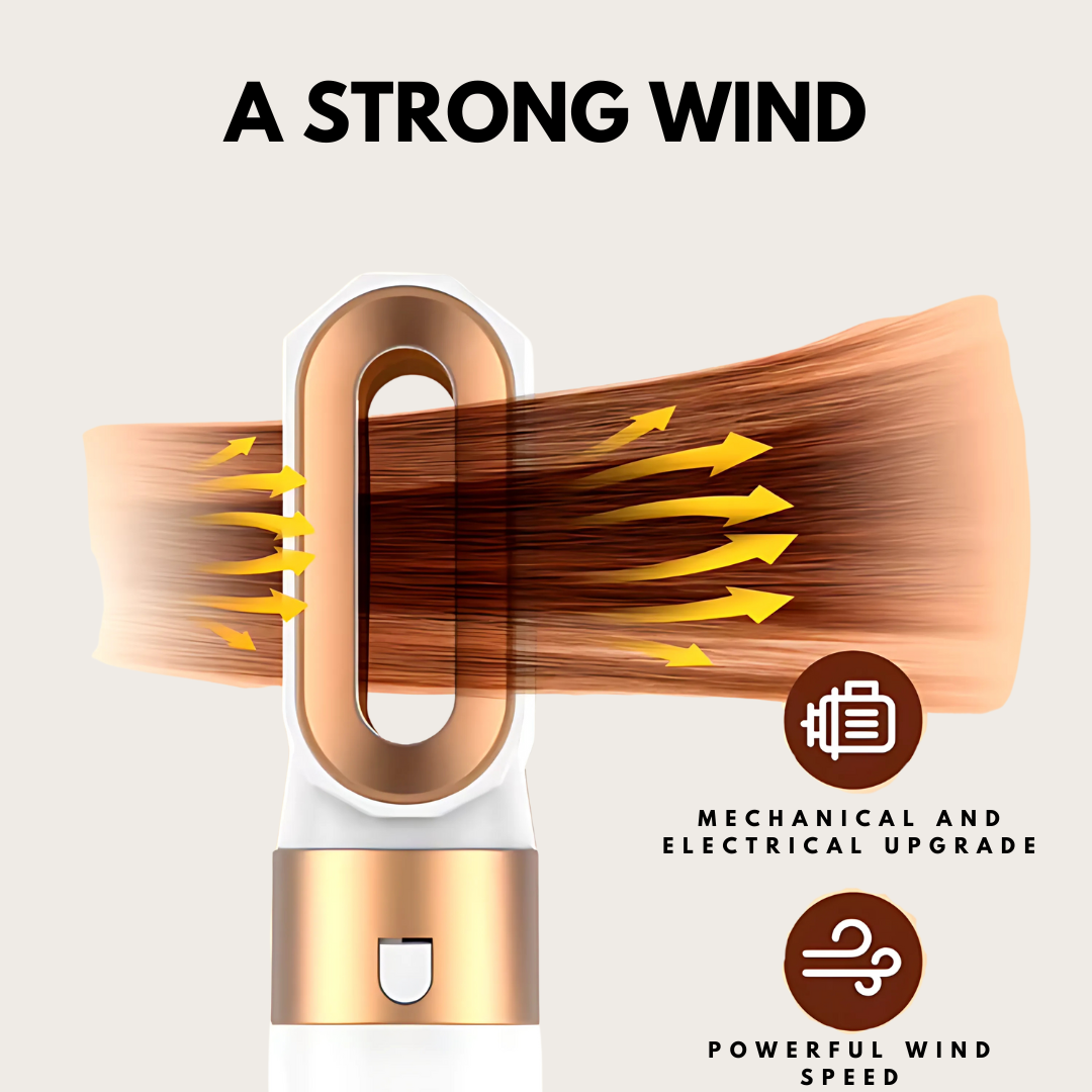 All-in-One Hair Styler creating perfect curls - 5-in-1 styling tool