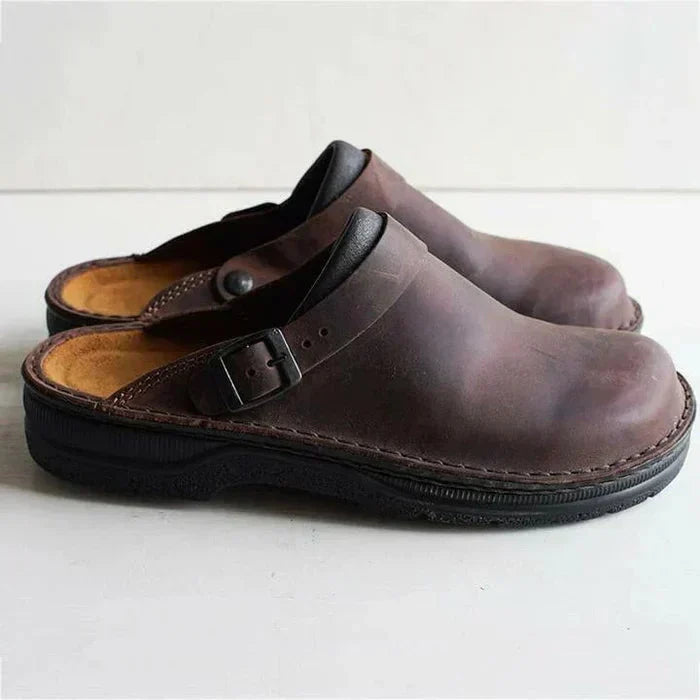 Herren Slip-On Clogs - Rückenfreier Stil mit Dicker Sohle