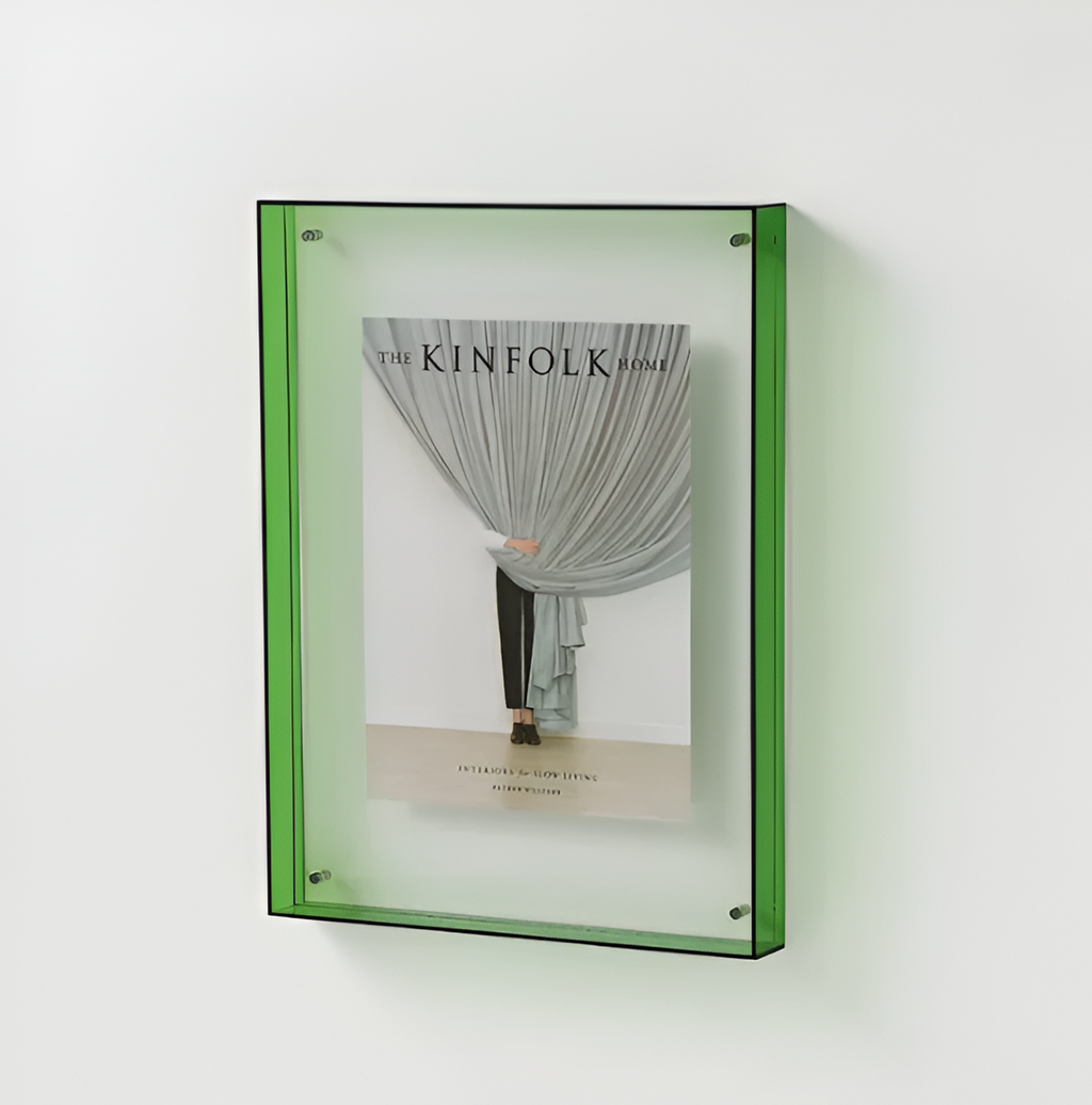 Transparenter Wand-Fotorahmen - Horizontale & Vertikale Unterstützung