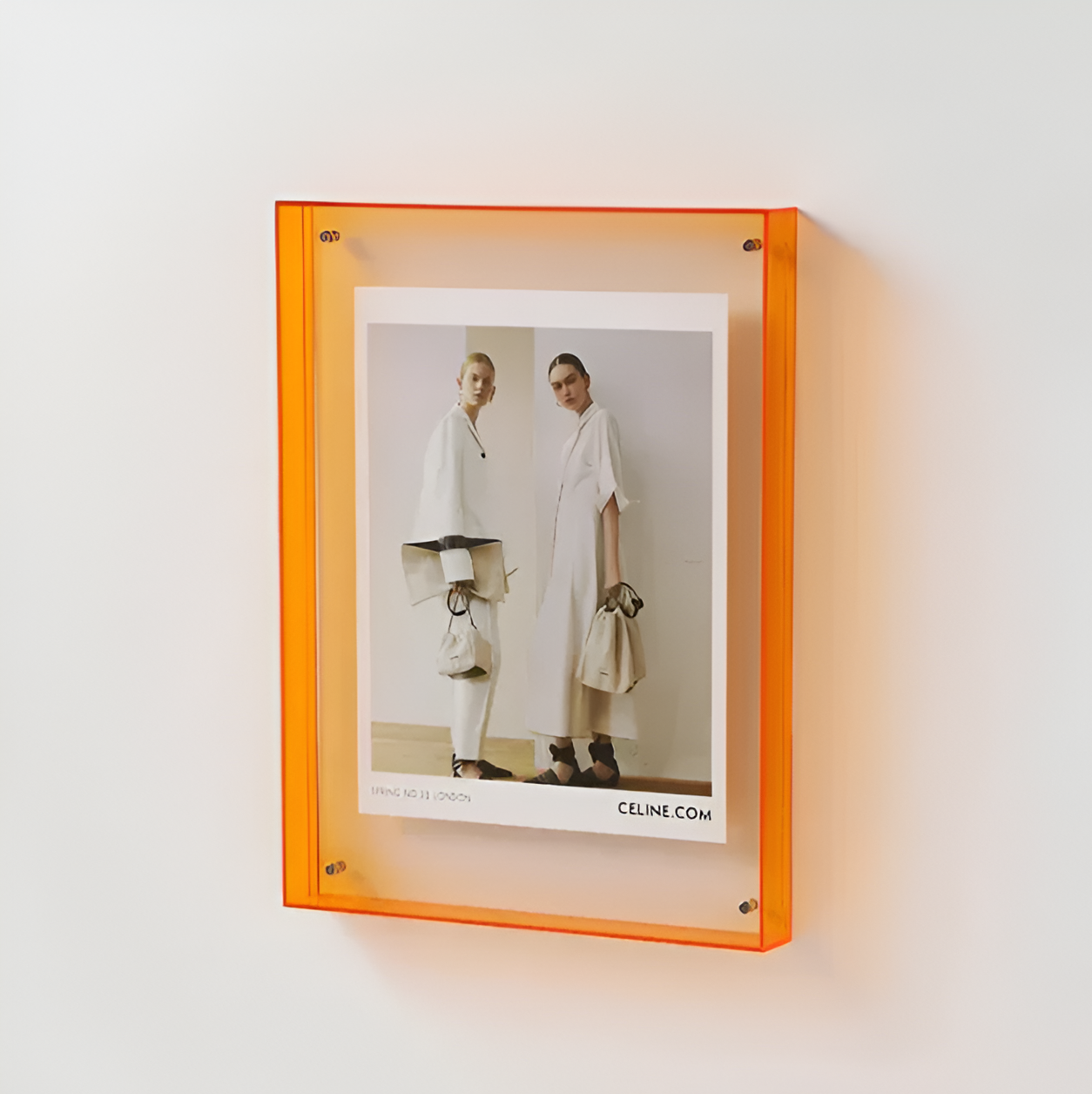 Transparenter Wand-Fotorahmen - Horizontale & Vertikale Unterstützung