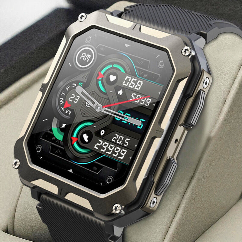 Taktische Smartwatch – Multi-Funktion & Fitness-Tracker