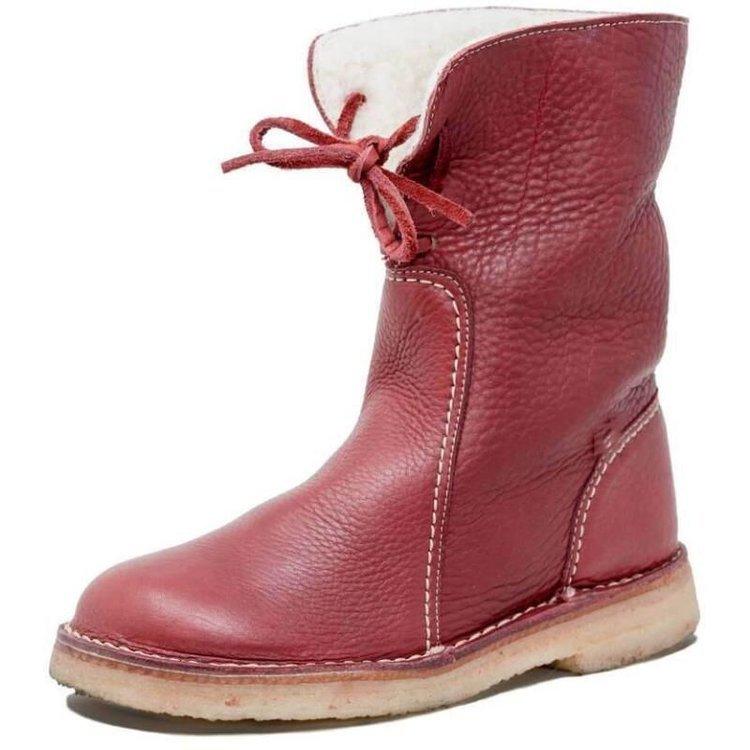 Damen Winterstiefel - Niedriger Absatz mit Weichem Futter