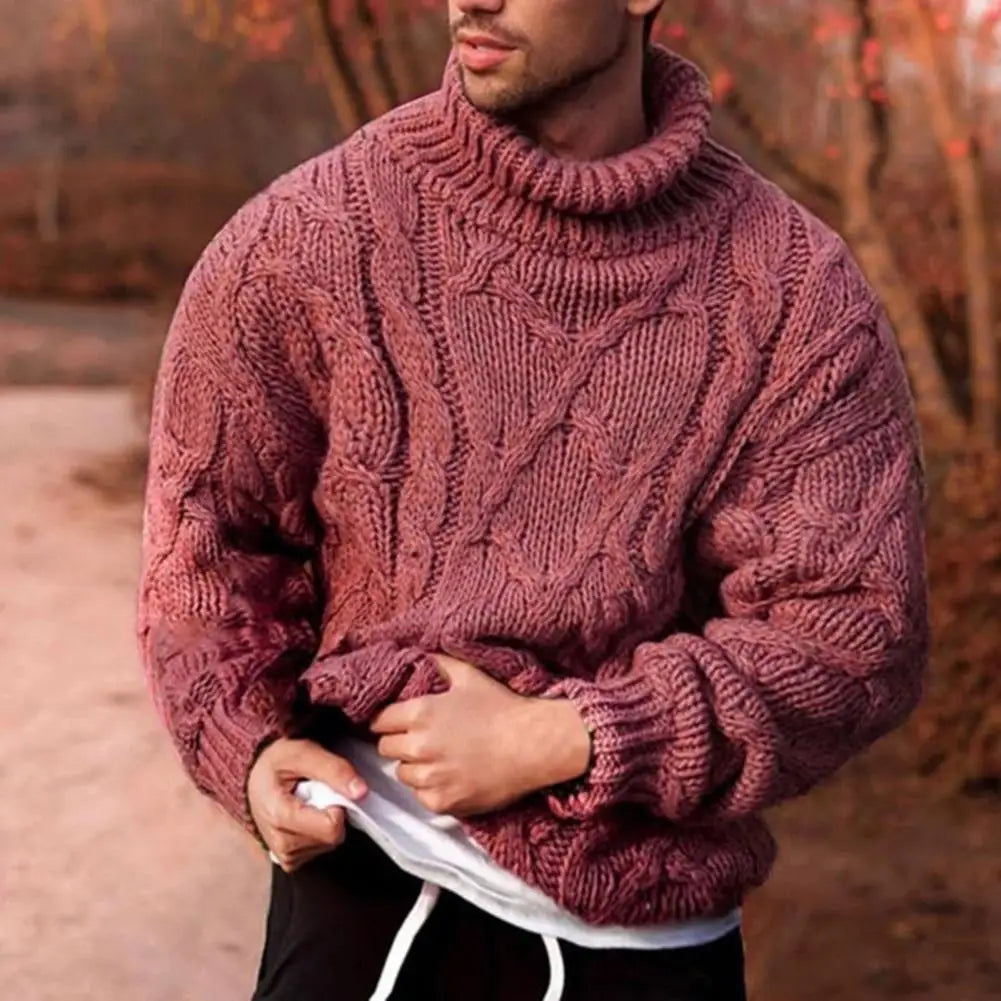 Herren Strickpullover - Übergroße Rollkragen-Oberbekleidung