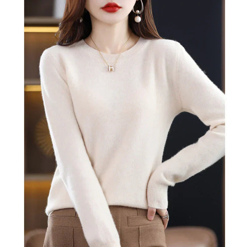Damen Winter Pullover – Kaschmir-Mischung & Entspannte Passform