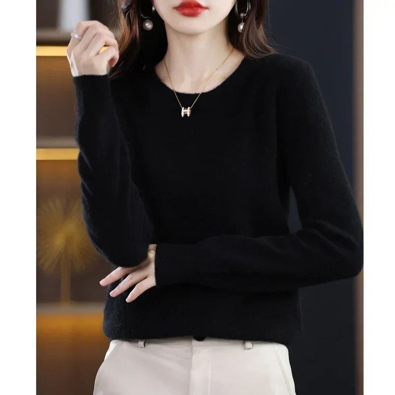 Damen Winter Pullover – Kaschmir-Mischung & Entspannte Passform