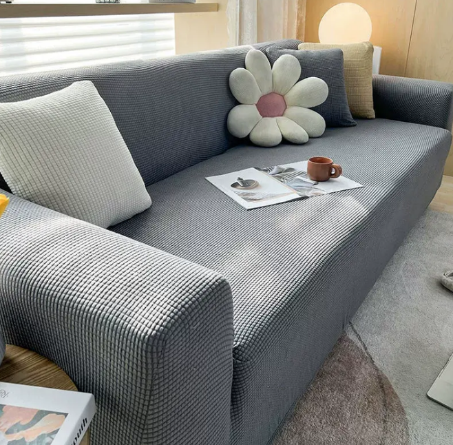 Gerippt Sofa Bezug – Texturiert und Rutschfest