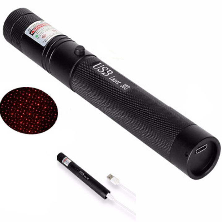 Hochleistungs-Laserpointer - Lange Reichweite & USB Wiederaufladbar