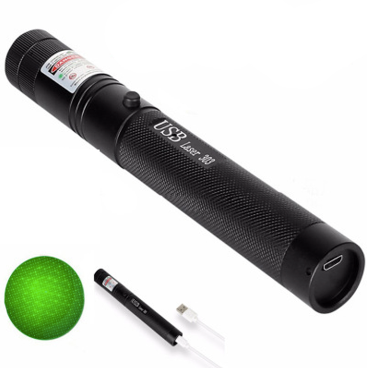 Hochleistungs-Laserpointer - Lange Reichweite & USB Wiederaufladbar