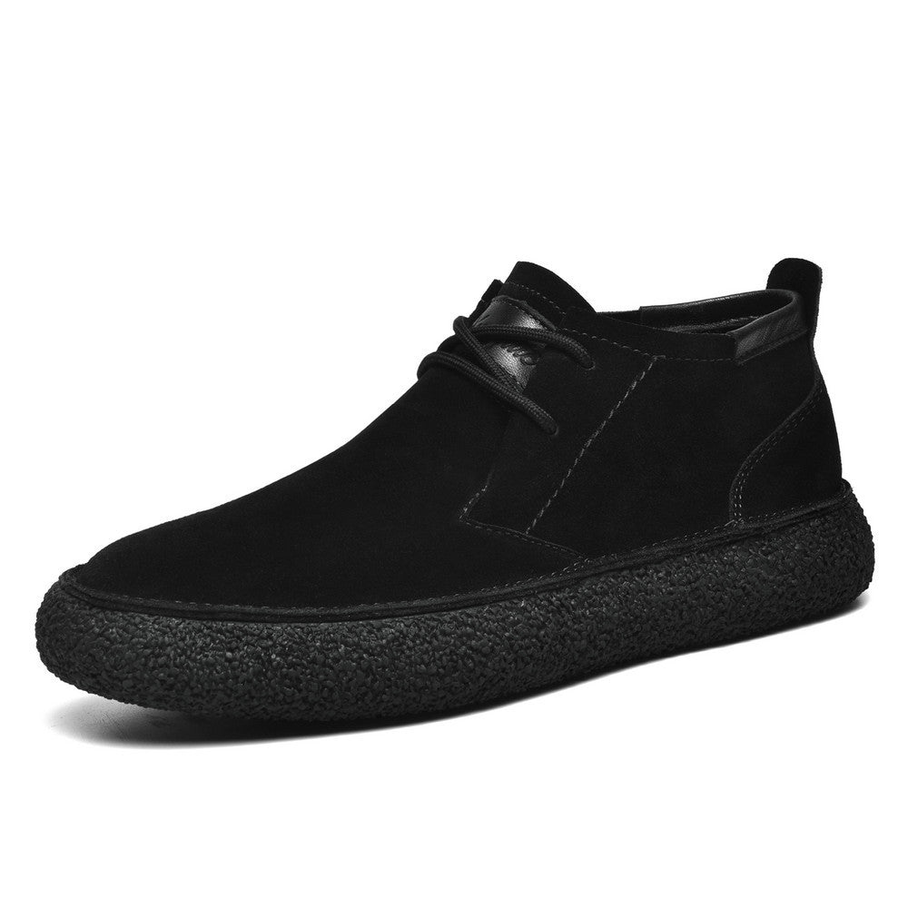 Herren Mid-Top Schnürschuh - Strukturierte Sohle Freizeit
