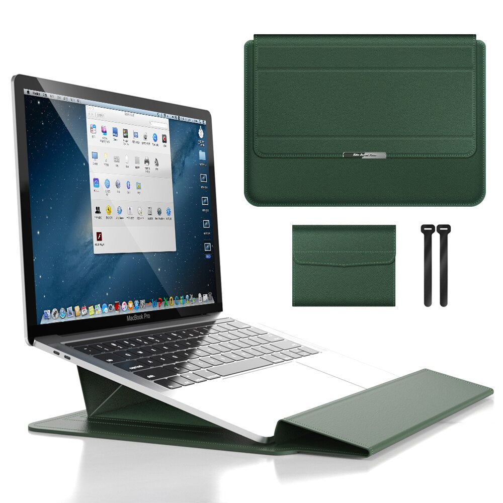 2-in-1-Laptopständer und -Hülle im Set – Wasserdichte Tasche mit Mausfach
