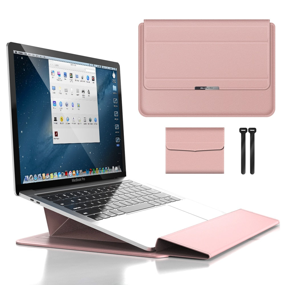 2-in-1-Laptopständer und -Hülle im Set – Wasserdichte Tasche mit Mausfach