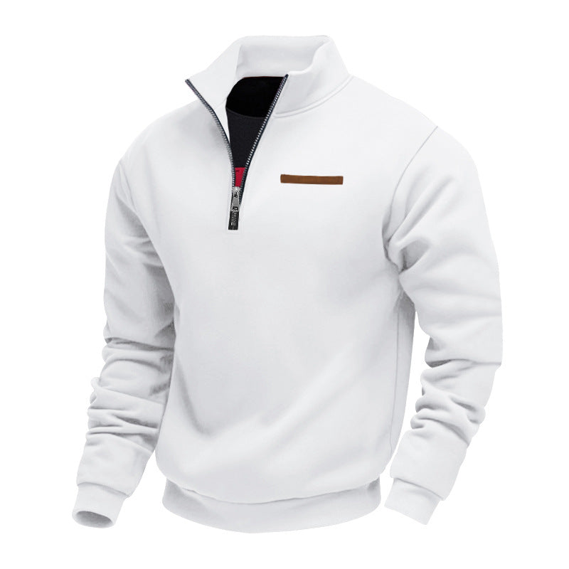 Herren Quarter-Zip Sweatshirt - Lockere Passform mit Stehkragen