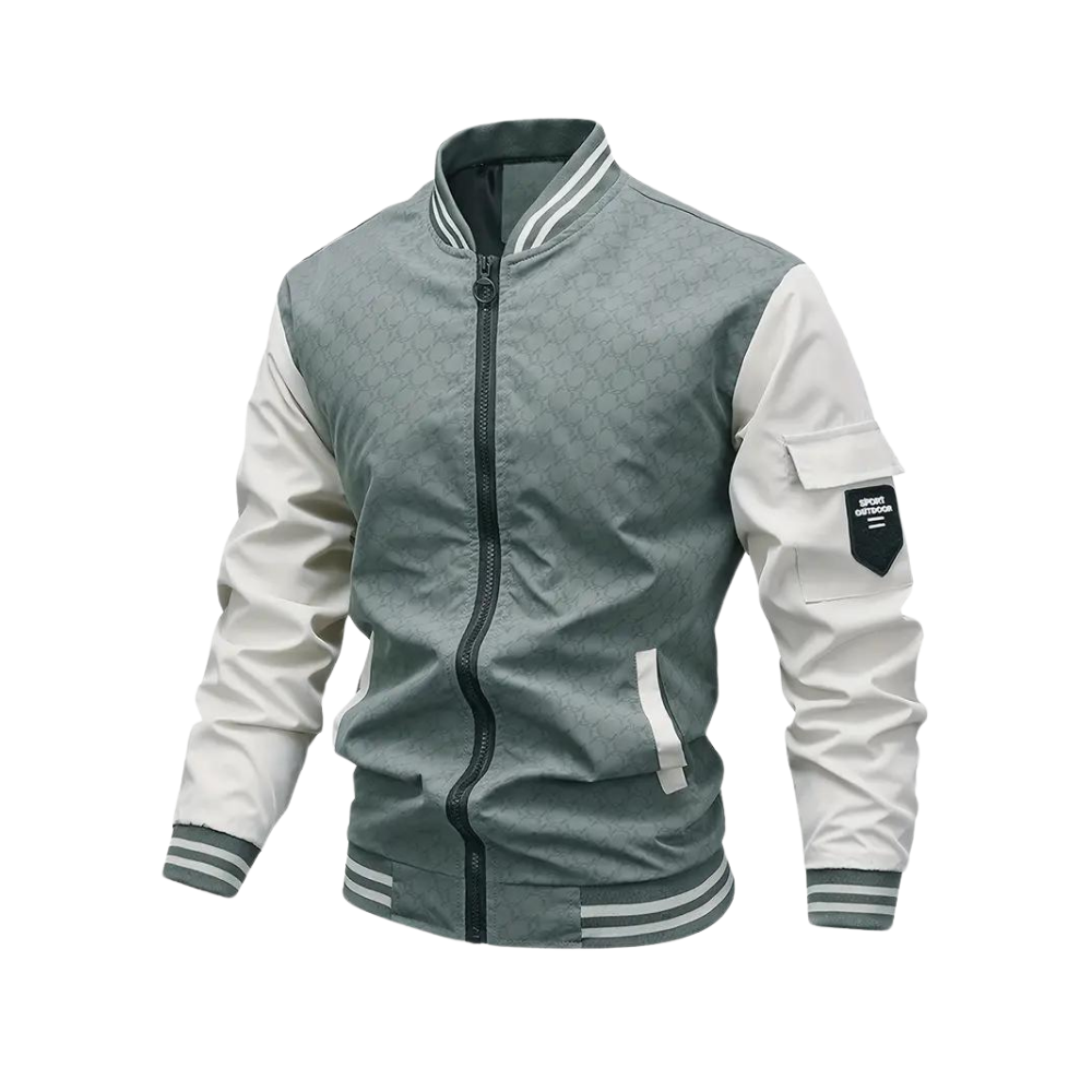 Herren Varsity Bomberjacke - Zweifarbig & Leicht