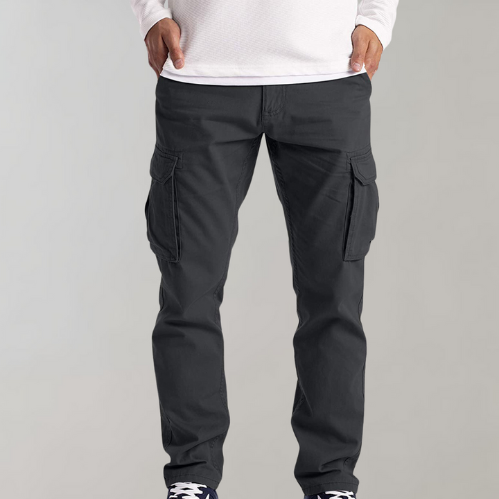 Herren Cargohose mit lockerer Passform - Gerades Bein und Multi-Taschen