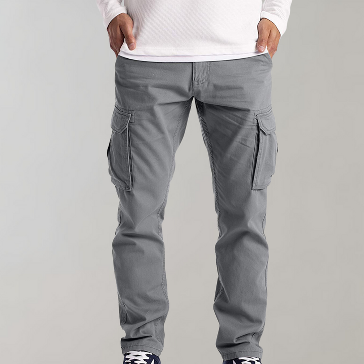 Herren Cargohose mit lockerer Passform - Gerades Bein und Multi-Taschen