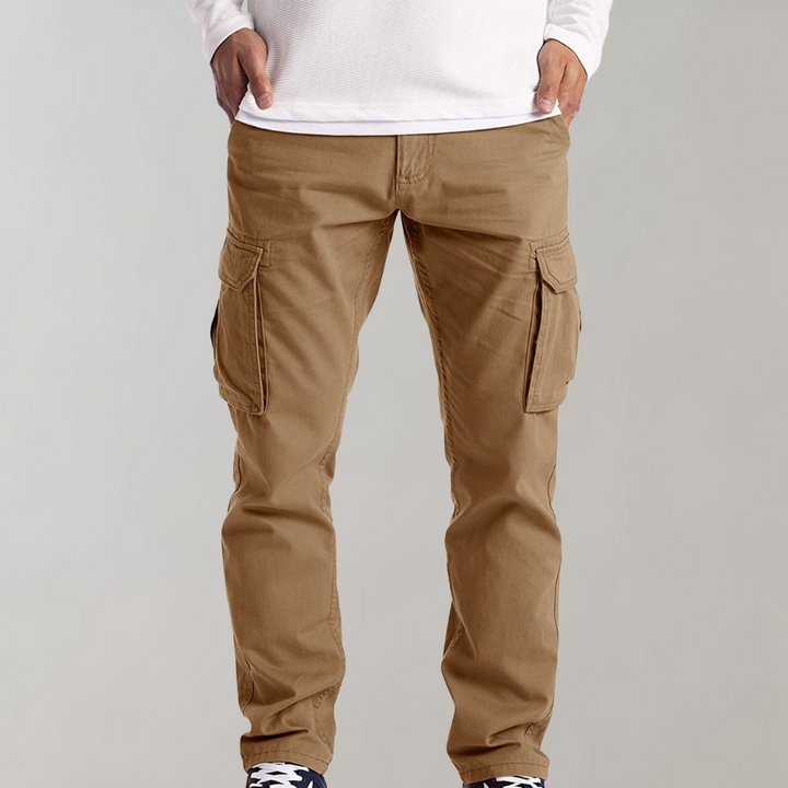 Herren Cargohose mit lockerer Passform - Gerades Bein und Multi-Taschen