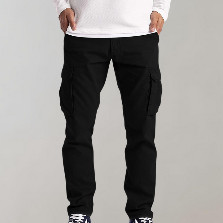 Herren Cargohose mit lockerer Passform - Gerades Bein und Multi-Taschen