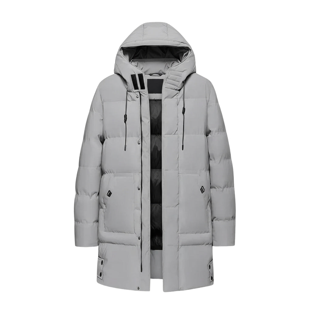 Herren Wasserdichter Parka-Jacke - Mittellang & mit Kapuze