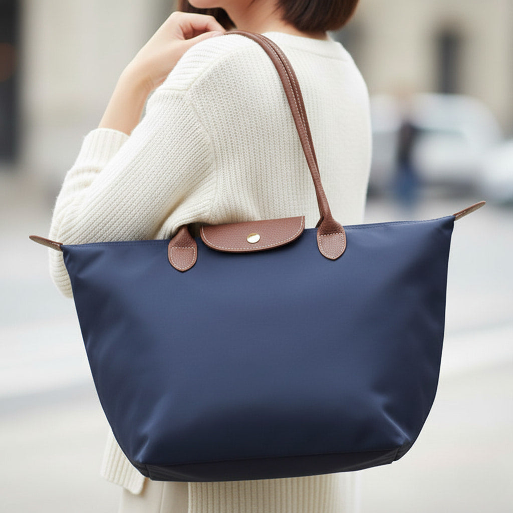 Damen Umhängetasche - Wasserabweisende mit Druckknopfklappe