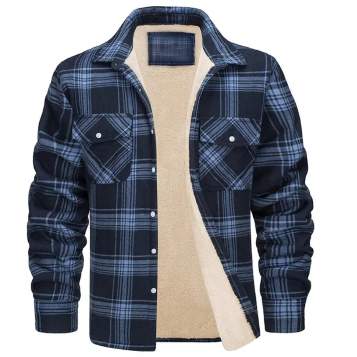 Herren Karierte Winterjacke - Gefütterter Lässiger Stil