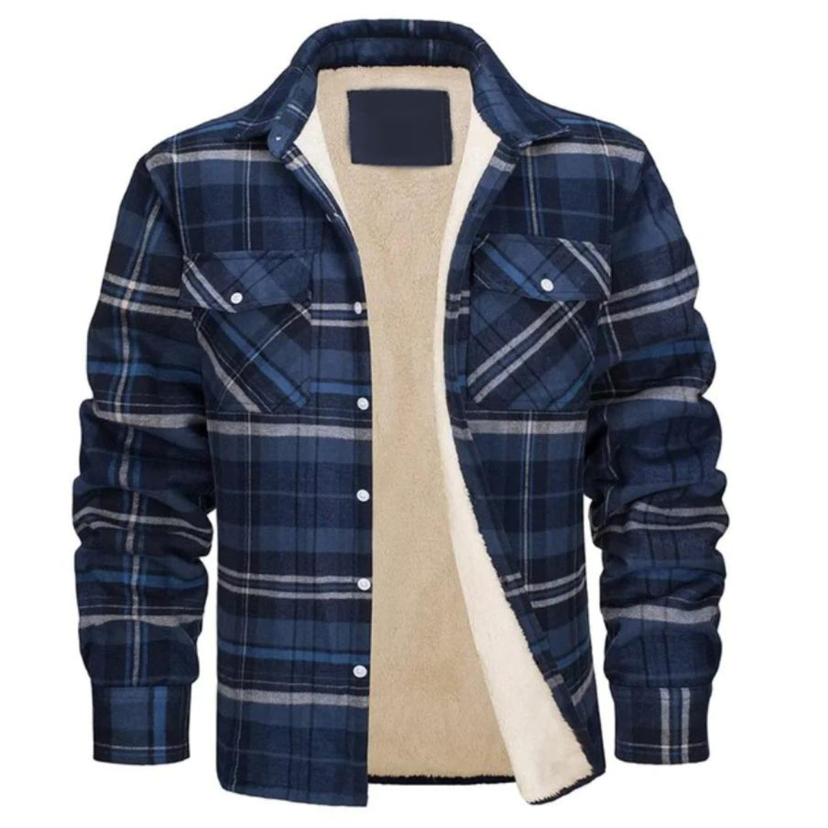 Herren Karierte Winterjacke - Gefütterter Lässiger Stil