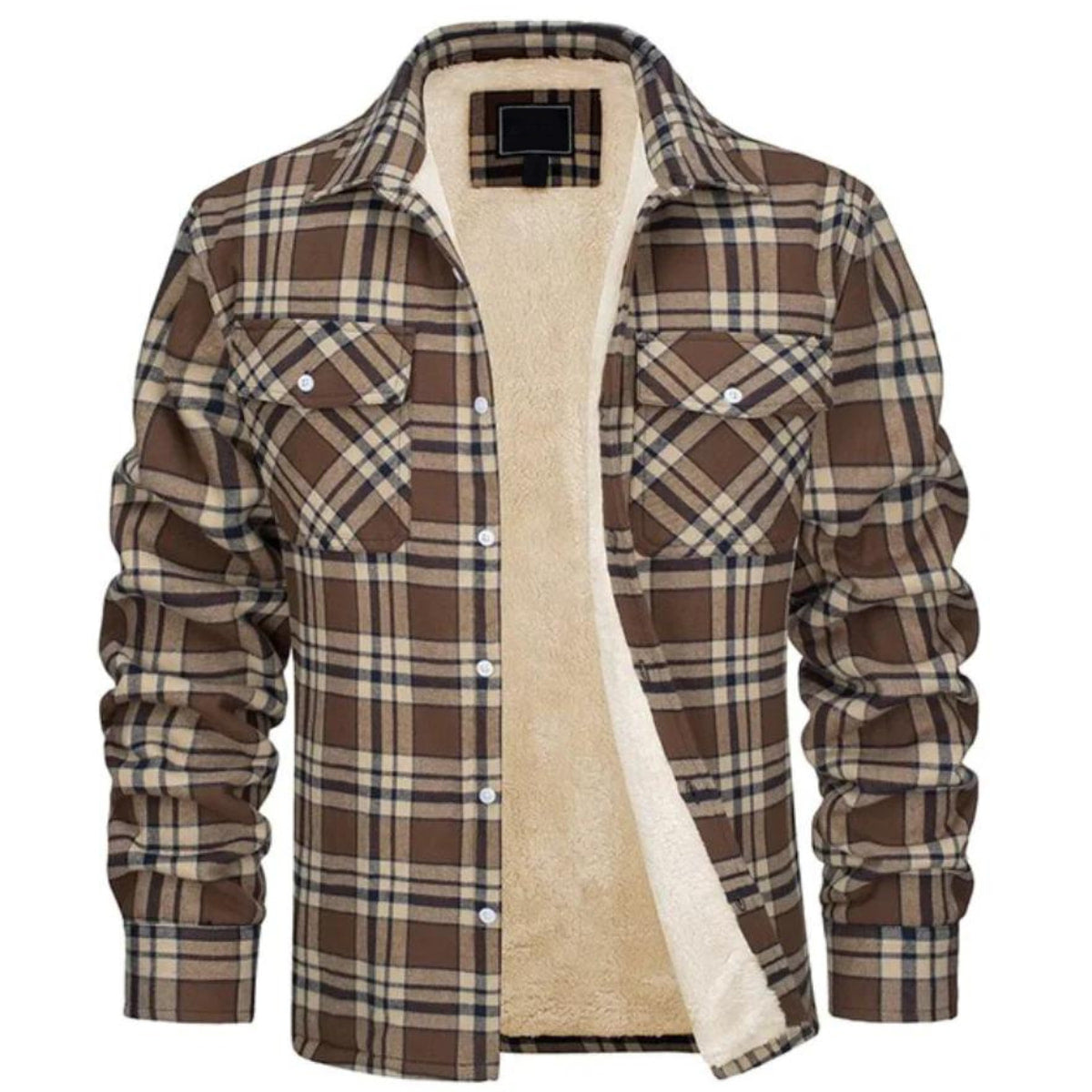 Herren Karierte Winterjacke - Gefütterter Lässiger Stil