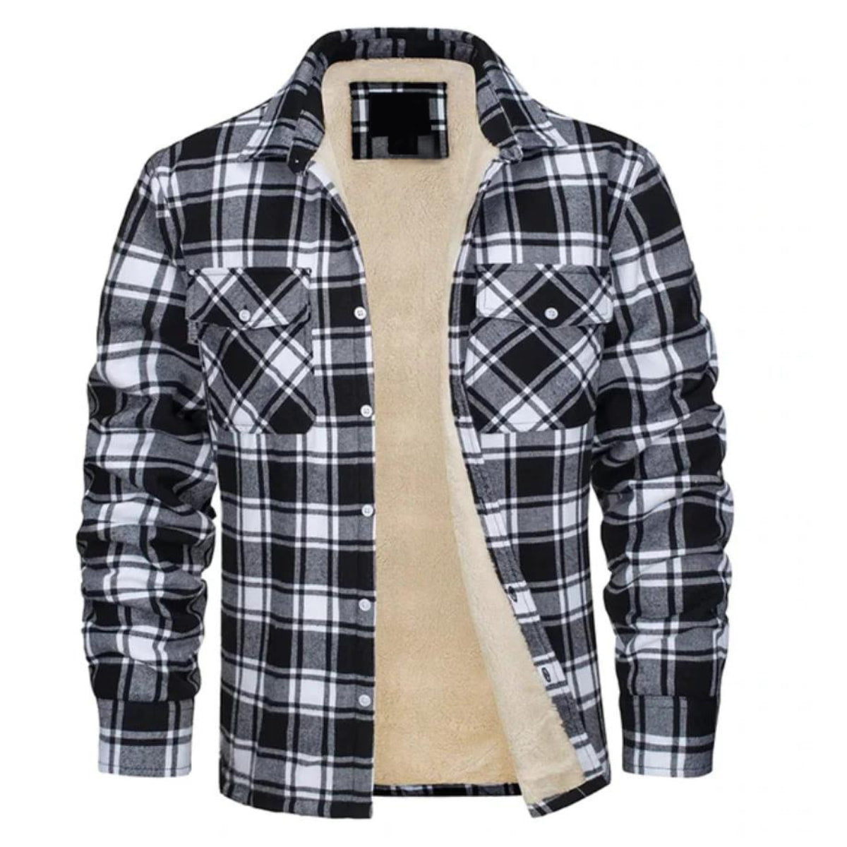 Herren Karierte Winterjacke - Gefütterter Lässiger Stil