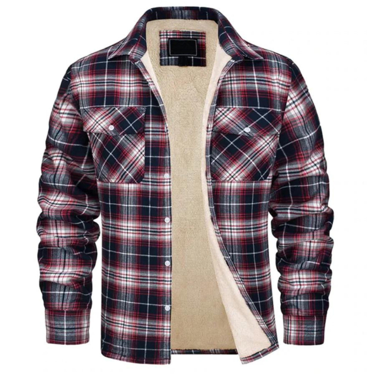 Herren Karierte Winterjacke - Gefütterter Lässiger Stil