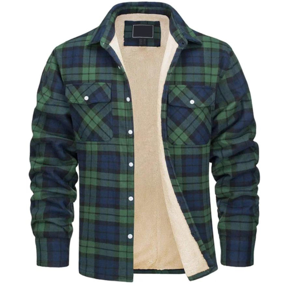 Herren Karierte Winterjacke - Gefütterter Lässiger Stil